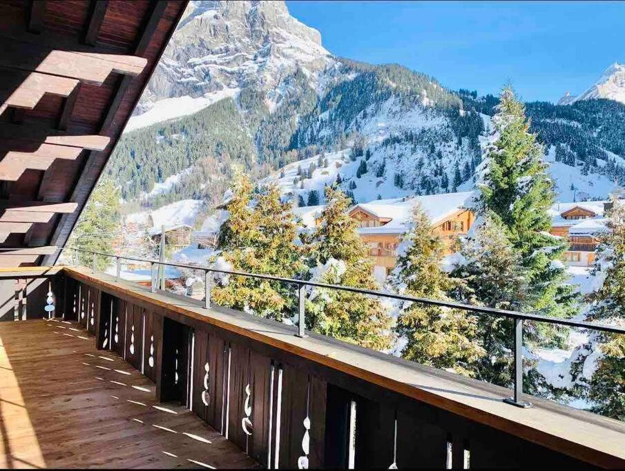 Unique Penthouse With Gallery And Mountain View Kandersteg Eksteriør bilde