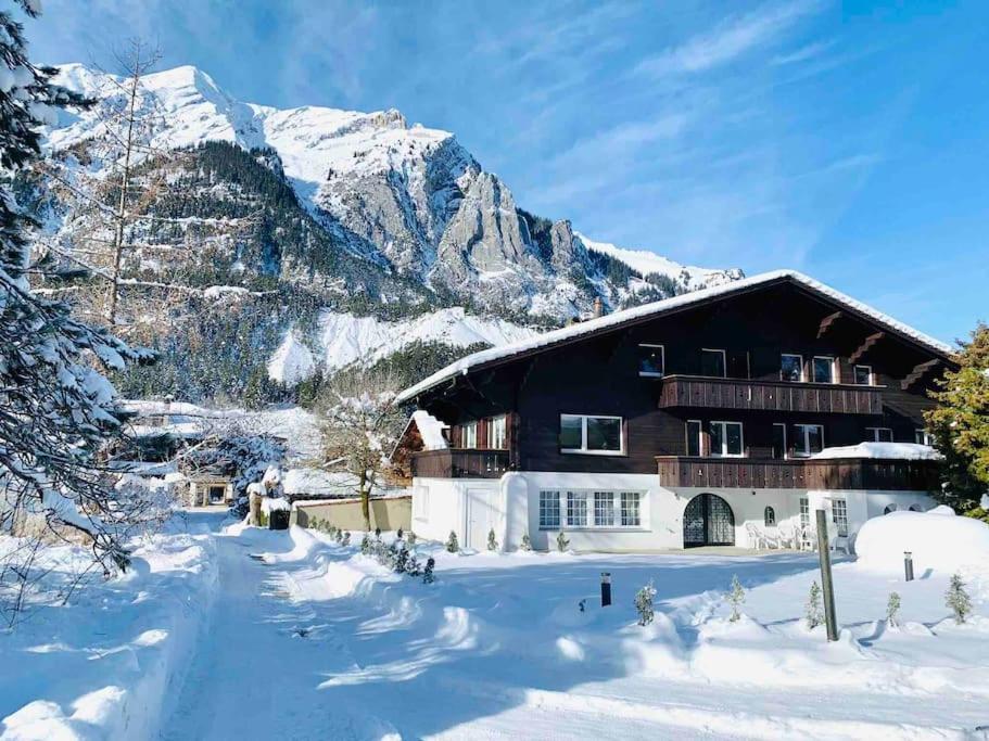 Unique Penthouse With Gallery And Mountain View Kandersteg Eksteriør bilde